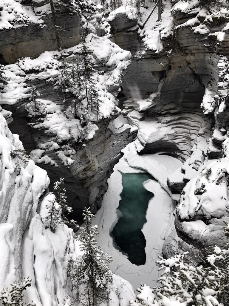 Icefields Parkway im Winter